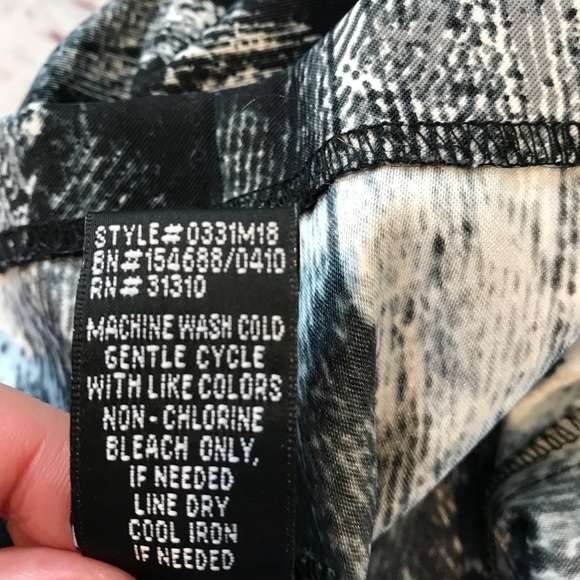 AB Studio size 8 gray, black & white sheath dress - Picture 6 of 6